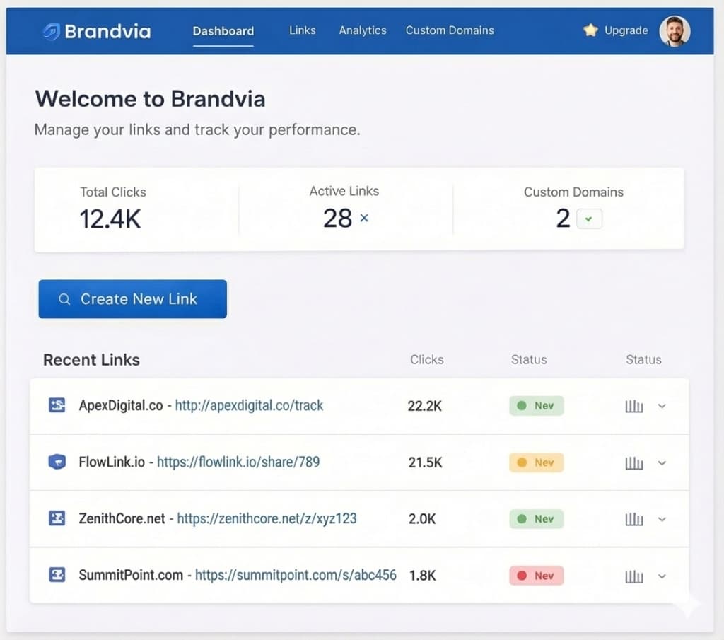 Brandvia Dashboard